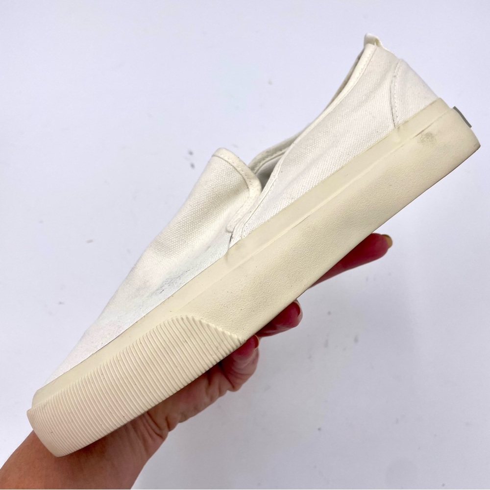 Everlane White Canvas Forever Slip On‎ Sneaker in Size 6.5 - Picture 6 of 10